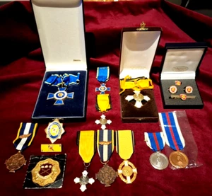 INCREÍBLES MEDALLAS DE OFICIALES SUPERIORES DEL EJÉRCITO HELÉNICO GRIEGO CONDECORACIONES - Imagen 1 de 20