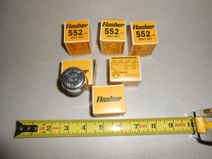 NEW SET OF 6 FLASHER 552 HEAVY DUTY 2 TERMINAL SIGNAL FLASHER 12 VOLT NIP - Foto 1 di 7
