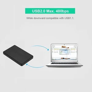 2.5 inch IDE Parallel Port Mobile Hard Disk Box High Speed HDD case External Sto - Afbeelding 1 van 12