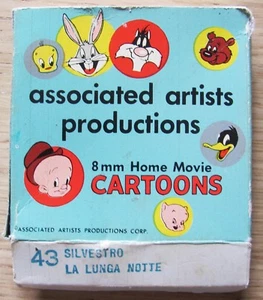 Film Super 8 Cartoons N.43 Sylvester La Longue Notte - Merrie Melodies Rare - Photo 1/2