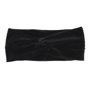 Banded Twist Knot Velvet Headwrap Winter Headband Bohemian - Picture 1 of 8