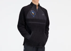 New Balance® 2022 NYC Marathon Q Speed Sherpa Pullover | L | Black - Picture 1 of 4