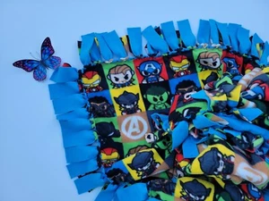 Lovely Avengers Superheroes Fleece toddler blanket , cars blanket 60 x 60 - Picture 1 of 9