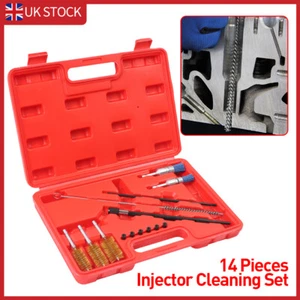 14X Universal Injector Seat Brush Cleaner Cleaning Tool Kit for Diesel Engines - Picture 1 of 10