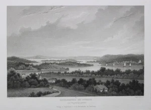POTSDAM: Havelpartie de las montañas de Pentecostés. Grabado en acero, acoplamiento alrededor de 1860 - Imagen 1 de 1