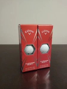 Callaway Chrome Soft Golf Balls Two 3 Packs White Dual SoftFast Core UrethaneNew - Picture 1 of 5