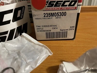 Pistón Wiseco diámetro estándar Yamaha LT 100 235M05300 Foto 1 de 2