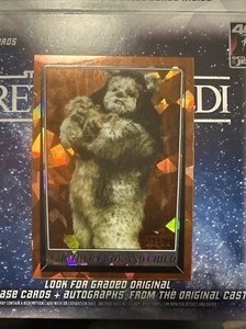 Mother Ewok & Child 2023 Topps Chrome Sapphire Star Wars ROTJ Orange /25 - Picture 1 of 3