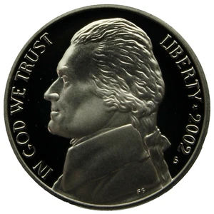 2002-S Proof Jefferson Nickel - Picture 1 of 2