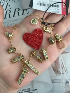 House of Harlow 1960 Halskette 17" lang mit Kristallen 100 % authentisch NEU 88 $ - Bild 1 von 12