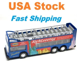 "Autobus turistico, New York, New York City, Due piani, auto giocattolo pressofusa, 6,5"" - Foto 1 di 27