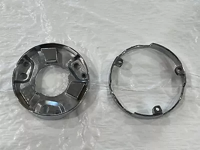 67 1967 FORD MUSTANG ORIG UPPER & LOWER DELUXE WOODGRAIN STEERING WHEEL COLLAR - Image 1 of 4