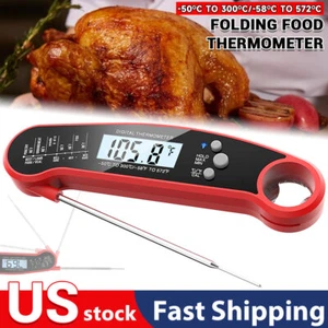 Instant Read Digital Meat Thermometer BBQ Grill Smoker For Kitchen Food Cooking - Picture 1 of 12