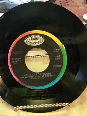 Johnny Rodriguez, I Didn't (Every Chance I Had)/I'm Not That Good At Goodbye 45 - Image 1 of 4