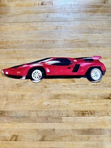 Ferrari vintage recortado de un póster coche 30" x 7" VER FOTOS silueta coche - Imagen 1 de 15