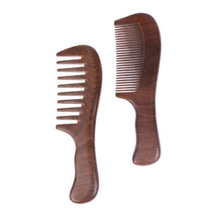 Wooden Salon Waist Fragrance Anti Static Long Wide Tooth Sandalwood Hair Comb
