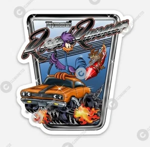 Muscle Car HOLOGRAPHIC STICKER - Ratfink Style Runner Made Car Show Rat Fink - Picture 1 of 1