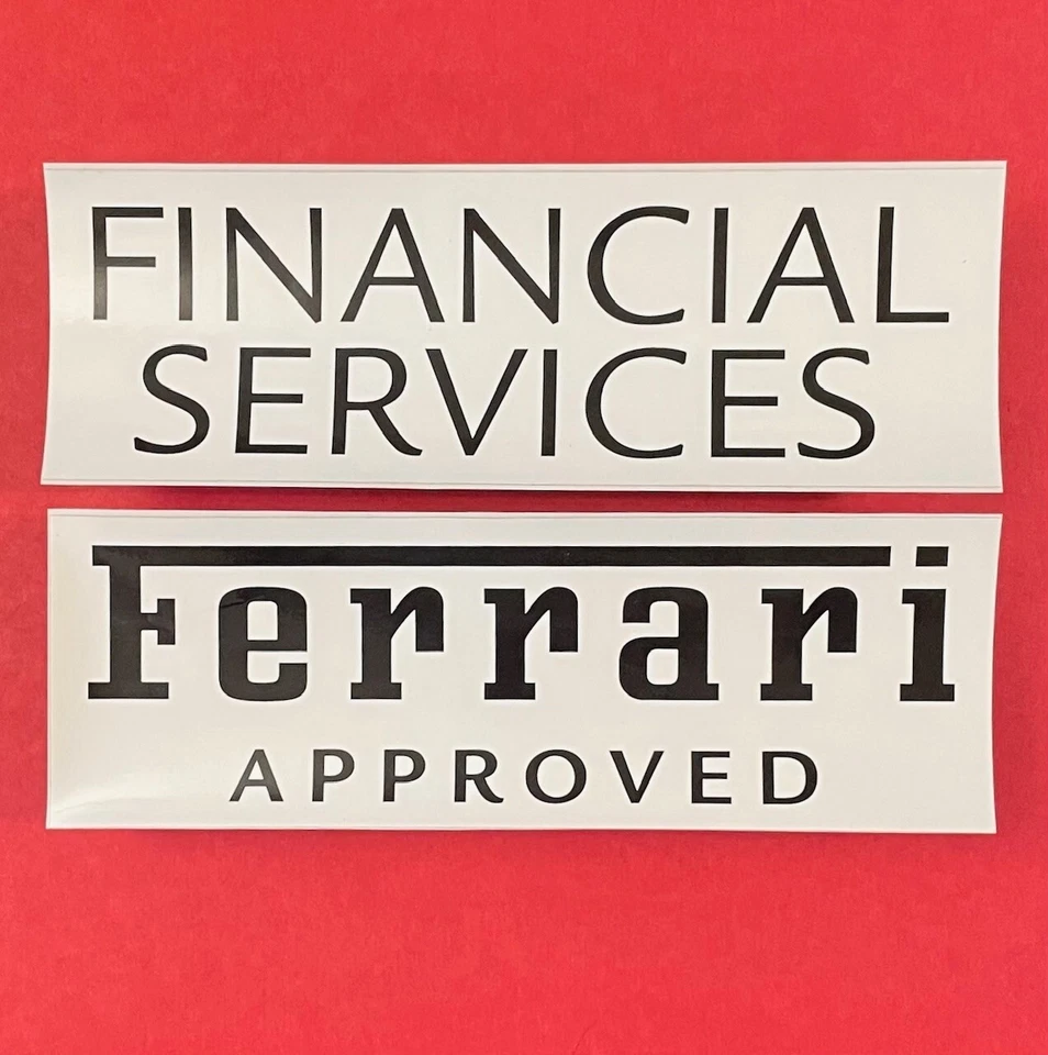 Ferrari APPROVED Racing 12" Sticker Foto 1 de 1