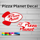 Pizza Planet Decal (winyl do laptopa samochodowego Okno Kubek Butelka na wodę) naklejka sy