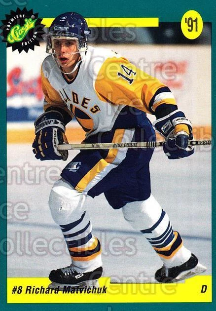 1991 Classic Hockey Draft #7 Richard Matvichuk - Image 1 of 1
