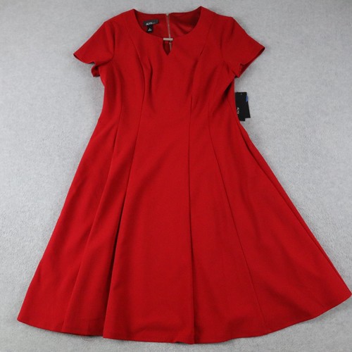 Abito donna Alyx 8 vestibilità e svasato rosso manica corta nuovo con etichetta