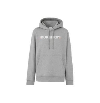 Sudaderas grises con estampado de logotipo con monograma Burberry SS22 para hombre Foto 1 de 4