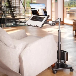 LEVO G2 Rolling Laptop Workstation Stand Cart Desk for Laptops, Books, Tablet... - Picture 1 of 5