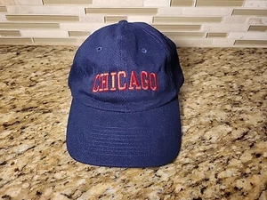Chicago Cubs Hat Cap Blue Adjustable Hat MLB Baseball Strapback - Picture 1 of 8