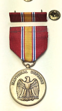 National Defense Medal  with Ribbon Brass Vietnam War Time 1961-1975 FREE S&H