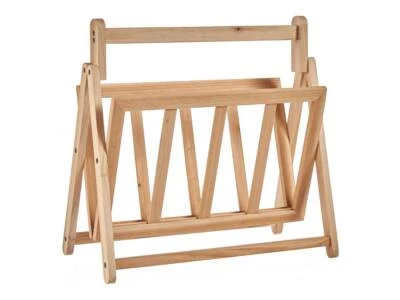 Porta Riviste in Legno Pieghevole Salvaspazio 36.5x30 H 37.5 cm - Immagine 1 di 4