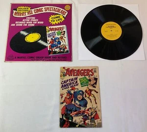1966 Golden Record Reprint LP + Comic ~ AVENGERS #4 ~ CAPTAIN AMERICA LIVES AGAIN - Bild 1 von 2