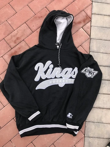 Starter LA Kings 90's Vintage Mens Hoodie Pullover NHL Size L Made in Korea Cover