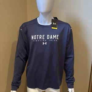 *NWT* UA Notre Dame Fighting Irish Men’s Large Long Sleeve UPF 50 Shirt. - Picture 1 of 5