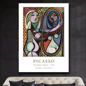 Pablo Picasso - Girl before a Mirror - Wall Art Print Poster EXTRA LARGE 66x44 - Picture 1 of 4