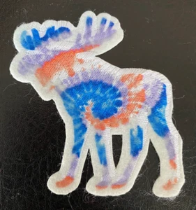 Emblema de Parche Bordado de Tela Genuino Alce Norteamericano A n F 5,8 cm x 7 cm - Imagen 1 de 2