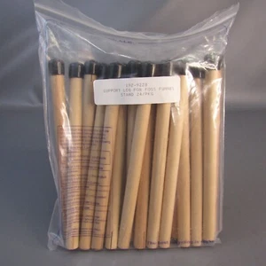 Lotto 24 Gambe di Supporto per Imbuto Foss NUOVE 192-9228 Legno Lunghezza 7,5" - Foto 1 di 4