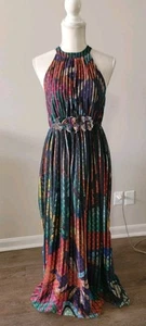 ANTHROPOLOGIE by Geisha Designs Size 4 Kalinka Maxi Dress-$248 Multicolor Stripe - Picture 1 of 17