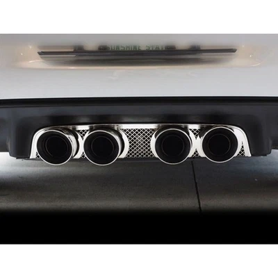 Panel de llenado de escape ACC para Corvette 05-13 con malla láser de escape Borla pulida Foto 1 de 4