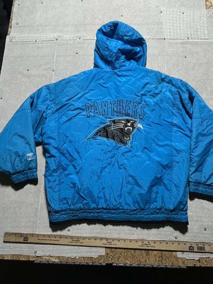 Chaqueta De Colección Carolina Panthers Starter Para Hombre Grande NFL Fútbol Logo 7 GameDay Foto 1 de 4