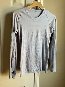 Lululemon Swiftly Tech Long Sleeve shirt in a light periwinkle blue 8 - Picture 1 of 6