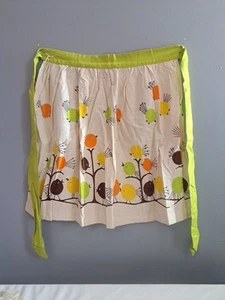Vintage 60's Half Apron Pokadot Bird - Picture 1 of 11
