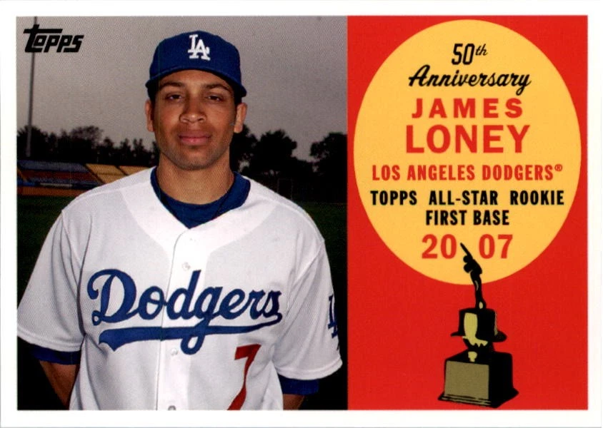 2008 Topps 50th Anniversary All Rookie Team #AR70 James Loney - BB - Image 1 of 2