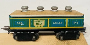 Marx No. 548 GUERNSEY MILK Gondola - 8 Wheel - Auto Coupler - PreWar - Picture 1 of 14