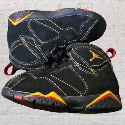 Toddler Jordan Air Jordan 7 Retro Citrus Sneakers Size 7C Black EUC No Box Boy's - Image 1 of 4