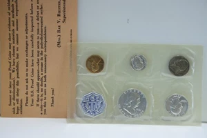 1961 US Silver Proof Set Original Envelope/Papers - Picture 1 of 5