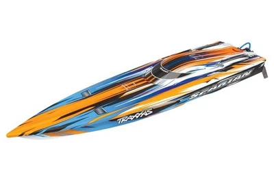 Traxxas Spartan orange BL-Renn-Boot Speedboot Brushless RTR TSM oAkku/Lader - Bild 1 von 2