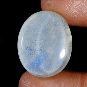 32.40CtsNatural Blue Dub Late Rainbow Moonstone Oval Cabochon Gemstone - Picture 1 of 3