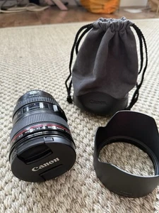 Canon EF 24-105mm F4 L Is USM Lens with Hood and Pouch - Picture 1 of 8