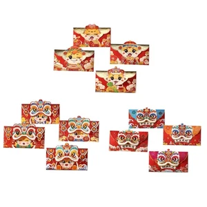 4Pcs Paper Redness Envelopes for 2025 Snake Year Chinese Zodiacs Money Packets - Picture 1 of 11