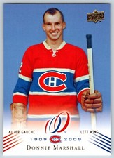DONNIE MARSHALL 2008-09 UPPER DECK MONTREAL CANADIENS CENTENNIAL NO 3      23933